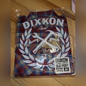 Dixxon Men's Medium Old Port Maroon Flannel New In Bag With Tag